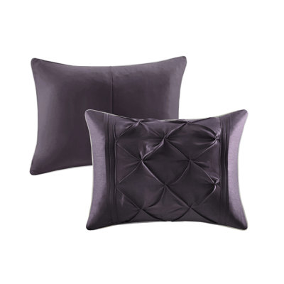 7 Piece Plum Full Comforter - Bedroom Bedding Gorgeous Interior Decor