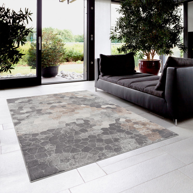 Tapis beige Langner, Rectangle 6 pi 7 po x 9 pi 6 po