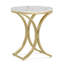 Table d'appoint pour canapé polyvalente, table de bout ronde chic, table basse étroite