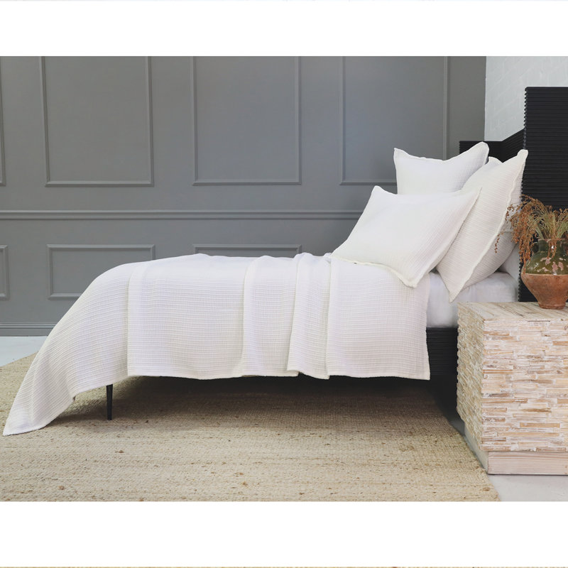  Taie décorative 100% coton Chatham, Standard, Crème, crème