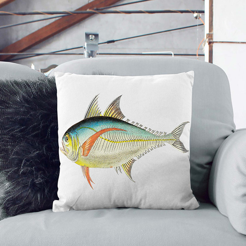 Square Throw Cushion, Stone, 40cm H x 40cm W x 15cm D