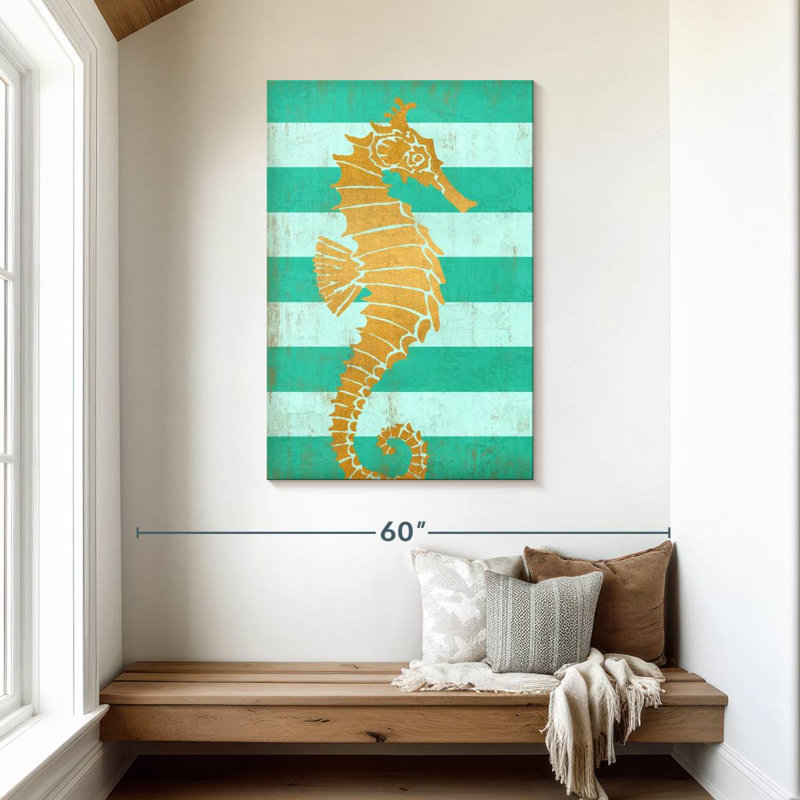 Hippocampe Brampt Gold Coast, H 45 po x l 30 po