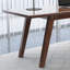 Bureau moderne en bois de noyer massif avec 3 tiroirs-36005086