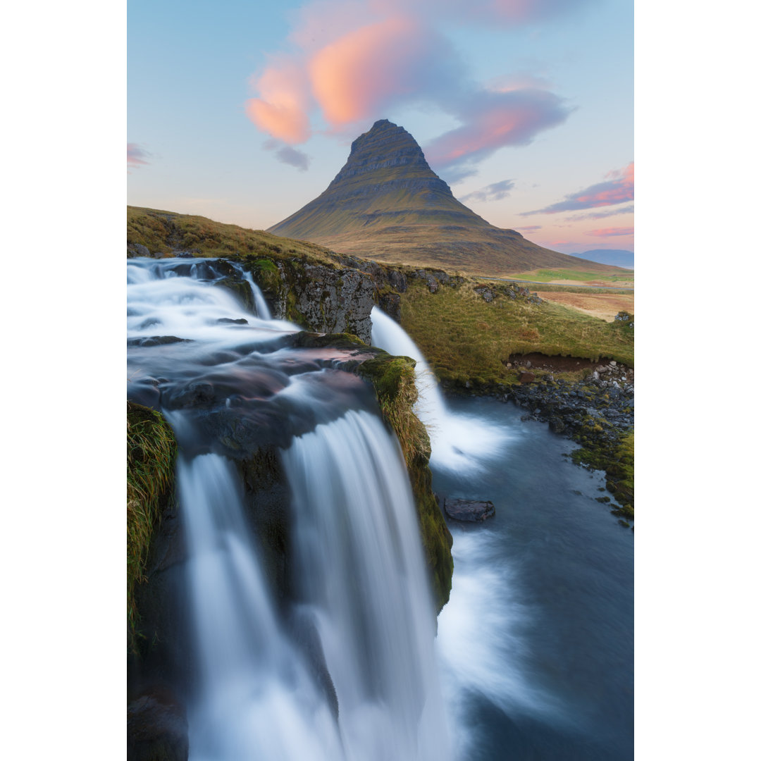 Kirkjufell At Sunset, Iceland - Wrapped Canvas Print