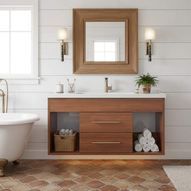 Medieval Modern Single-Person Bathroom Vanity