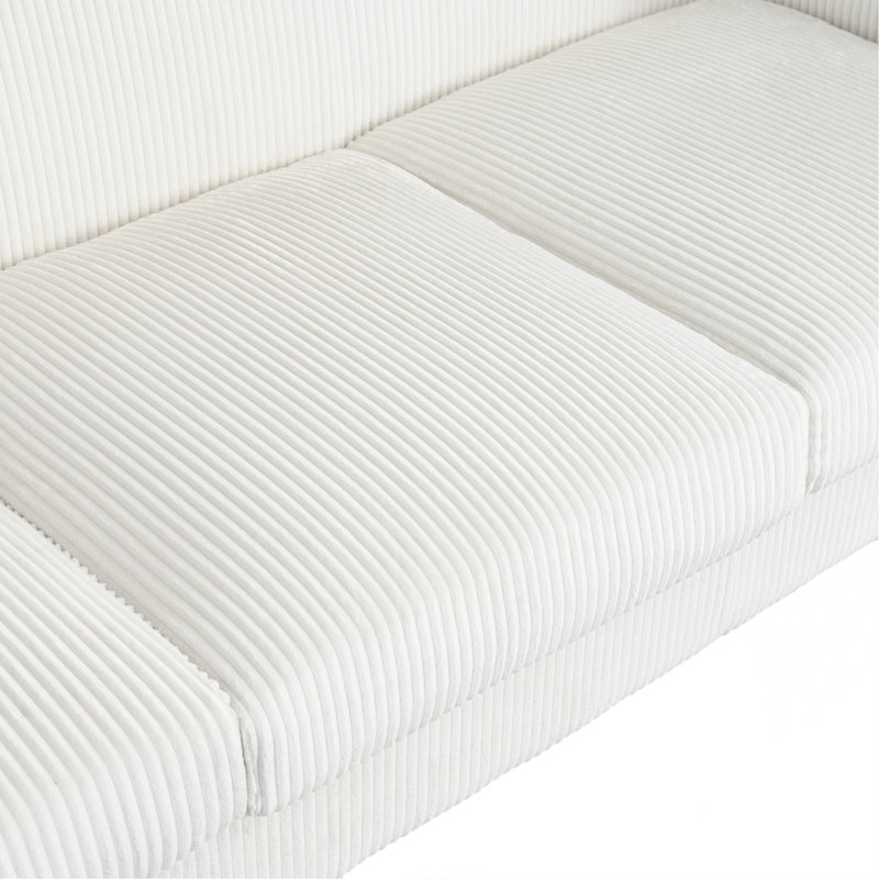 Canapé 3 places, couleur beige, Beige