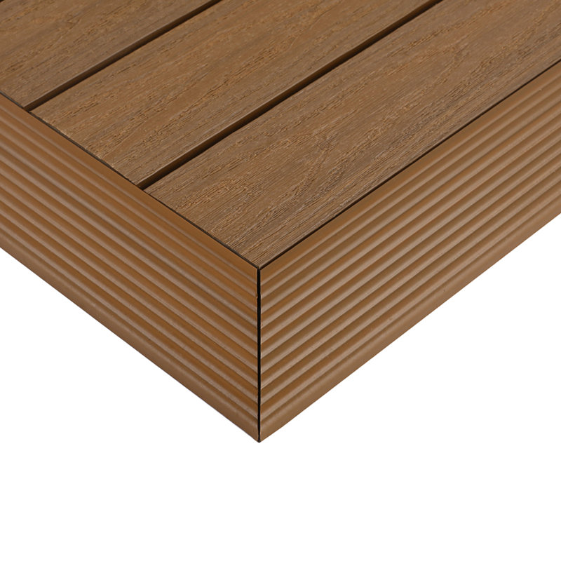 Carrelage de terrasse extérieur en teck péruvien 2 "x 12" Quick Deck Tile, Teck péruvien