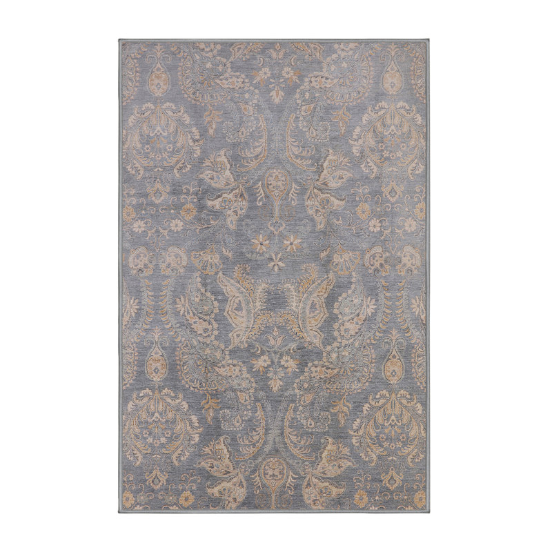 Tapis oriental gris / beige Pym, Rectangle 8 pi x 12 pi