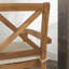 Chaises d'extérieur en acacia avec dossier en X et coussins Harbison