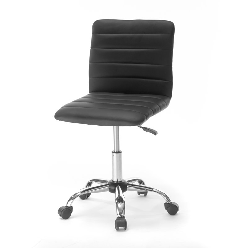 Chaise de travail confortable Feleena, Noir
