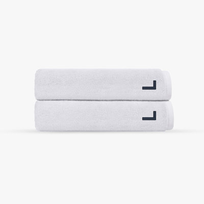 Monogrammed Cloer 2 pcs Turkish Bath Towels Set