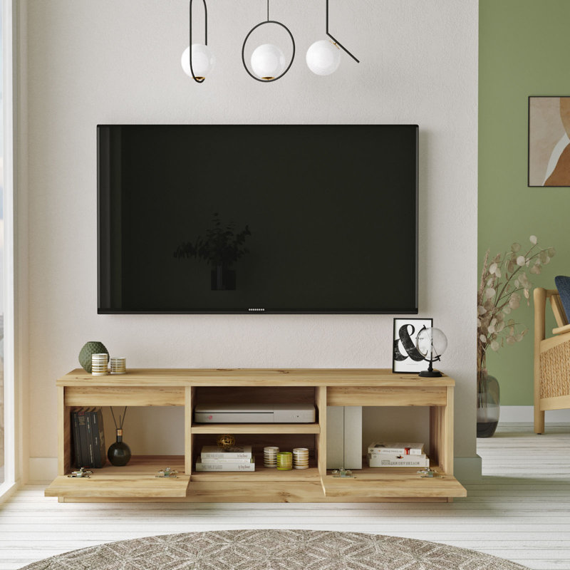 Meuble télé pour téléviseur de 50 po ou moins, Brun