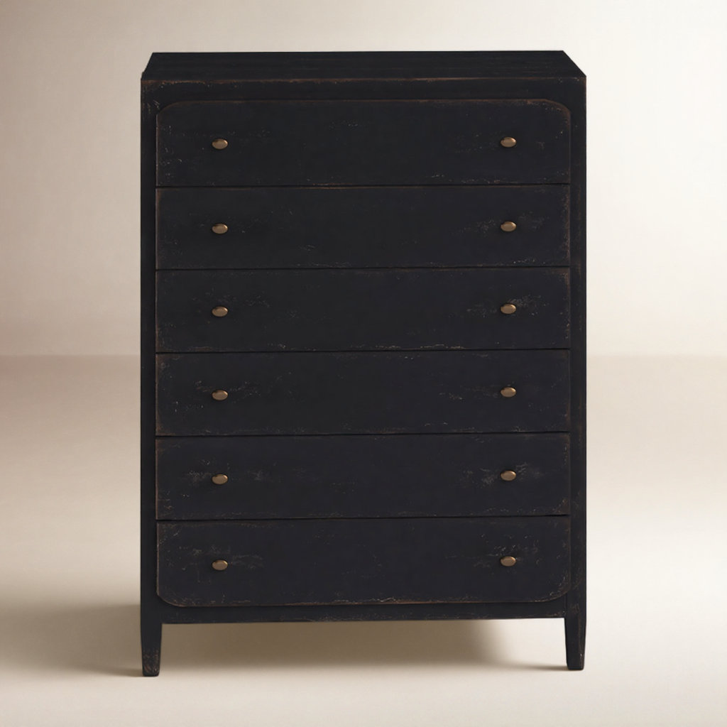 Chamberlain 6 - Drawer Dresser, Black