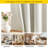 100% Blackout Faux Linen Curtains for Living Room Grommet Privacy Insulated Drapes, Set of 2-1487976498-1487976496