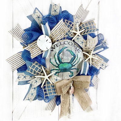 Couronne en toile Welcome