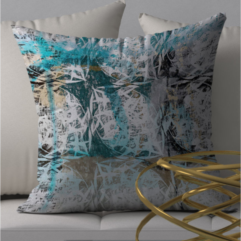 Housse de coussin carrée/insert, 18 po x 18 po