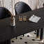 Table et chaise en bois massif moderne et simple rétro-109305009