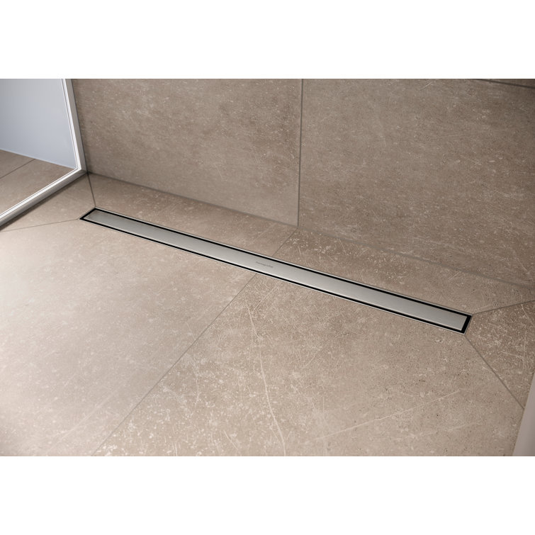 Hansgrohe RainDrain Match Trim Zero/ Tile 23 5/8" with Height Adjustable Frame