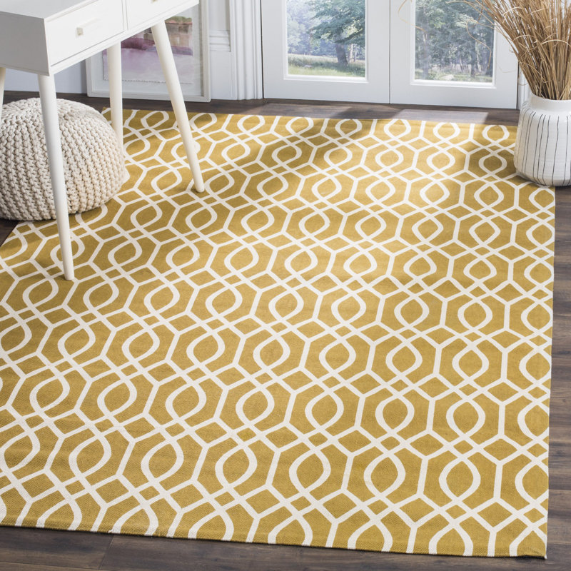 Tapis en coton tissé à la main Charing Cross Cedar Brook, Rectangle 7 pi 3 po x 9 pi 3 po