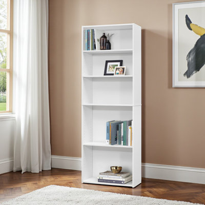 Lancashire 72" Bookshelf White by Latitude Run