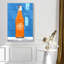 Oliver Gal Vibrant Orange Revival Fashion and Glam - Hand-Applied Glass Coat Framed Canvas Art-576411246-576411247