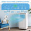 Climatiseur portatif 10 000 BTU, ventilateur de déshumidification 3-en-1, ensemble de fenêtre de télécommande, écoénergétique pour le garage de la chambre à coucher