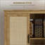 Armoire de rangement en rotin avec tablette réglable, style bohémien