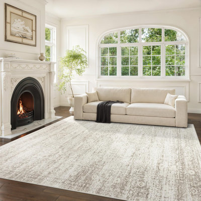 Washable Rugs Area Rugs For Living Room,Ultra Soft Faux Wool Retro Rugs For Bedroom