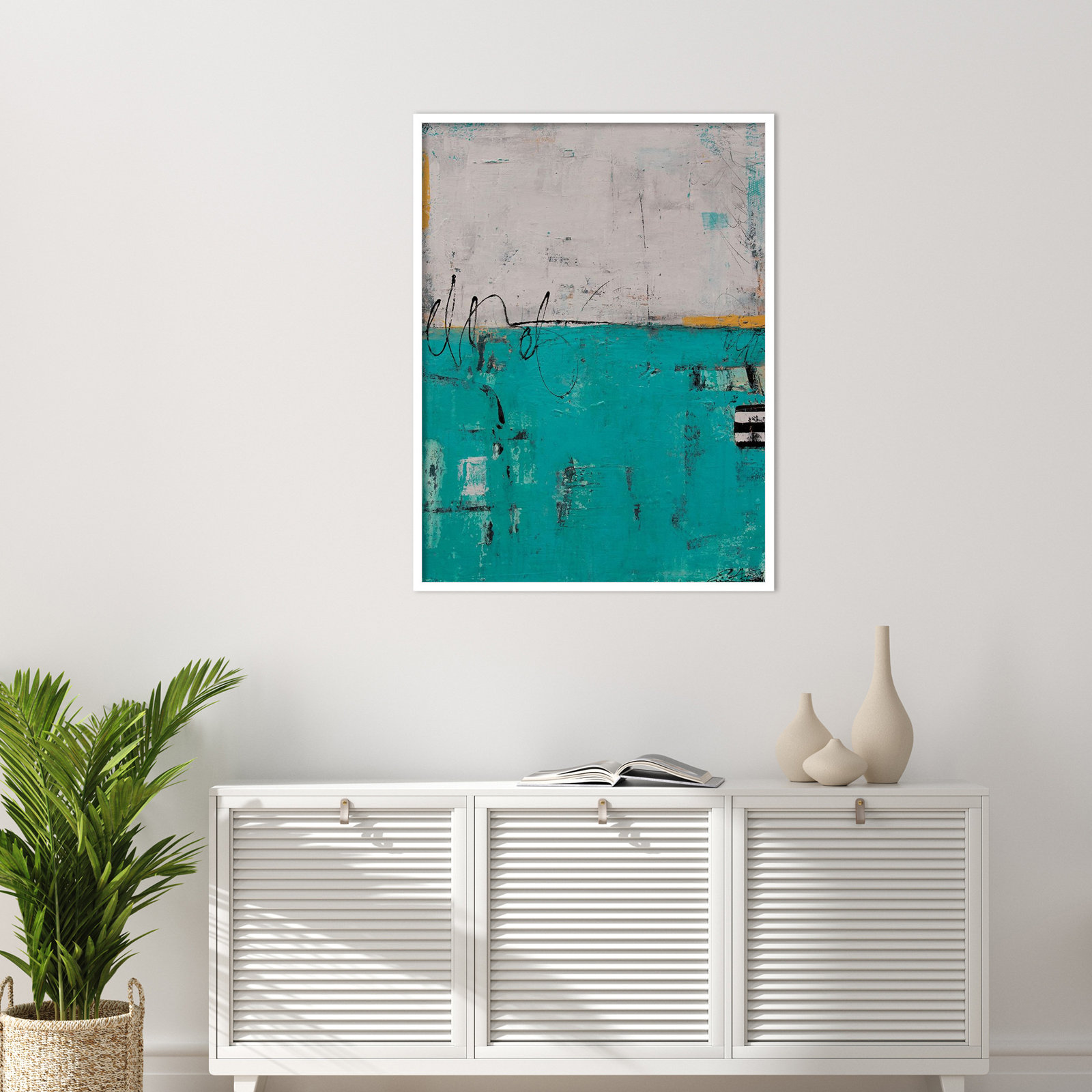 Urban Harmony Print by Erin Ashley, 41" H x 31" W, White