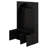 Entryway Hall Tree With Storage Bench, Adjustable Shelves, Arched Coat Rack With 4 Golden Hooks And 3 Cabinets-1866011377