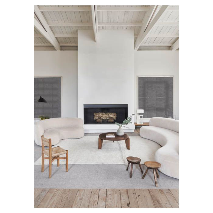 Sheep Of The World Hand Tufted Wool Area Rug in Sheep White, Rectangle 8'2" x 11'2"