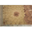 Tapis vert / brun en laine touffeté à la main Floral-348631429
