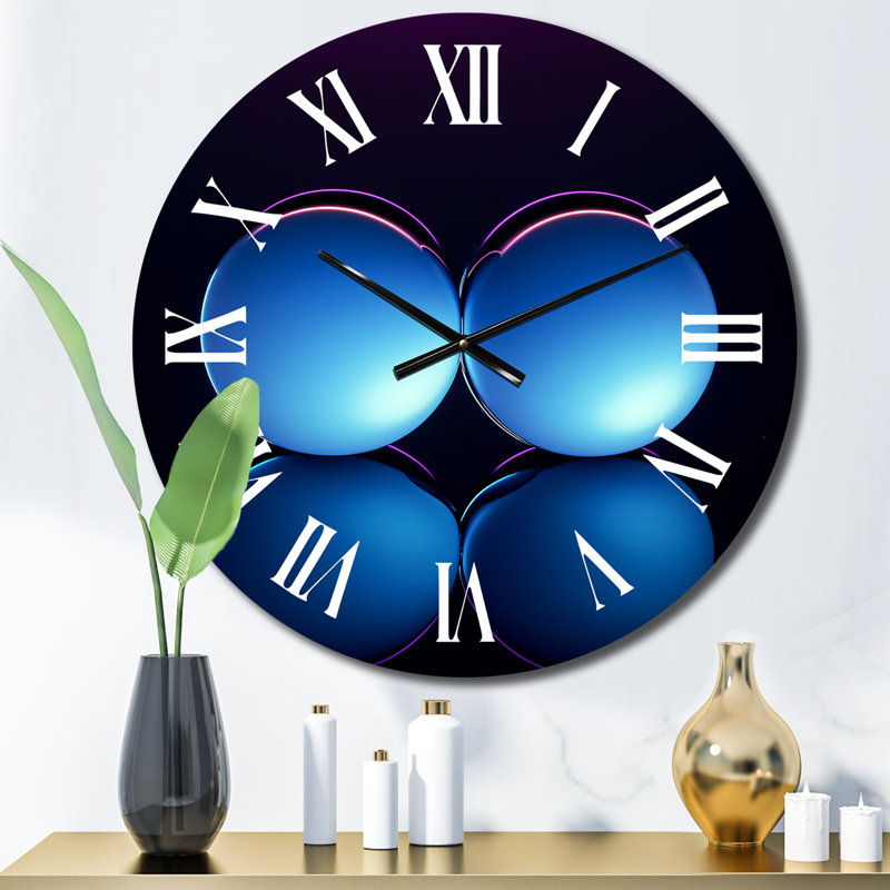 Horloge murale en métal, Moyenne