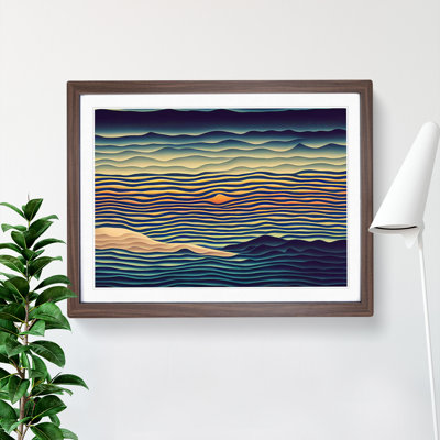 Exquisite Abstract Mountains - Single Picture Frame Print