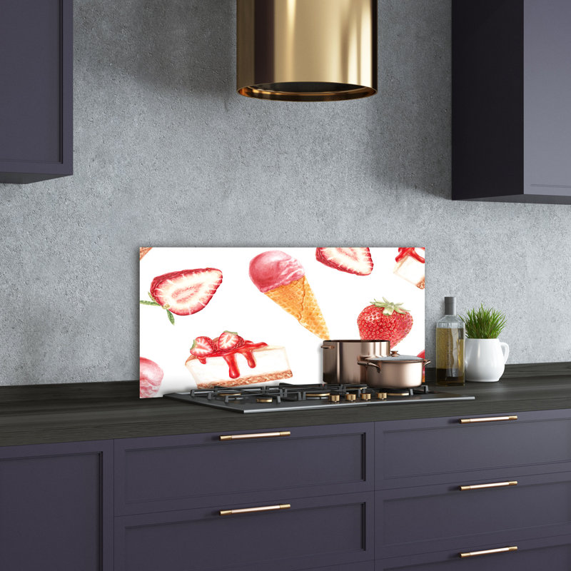 50cm W x 100cm L Glass Peel and Stick Panel
