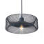 Luminaire suspendu 1 lumière de 12 po en noir de style industriel avec abat-jour en maille