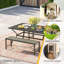 Banc d'extérieur en métal Allanah-856115813