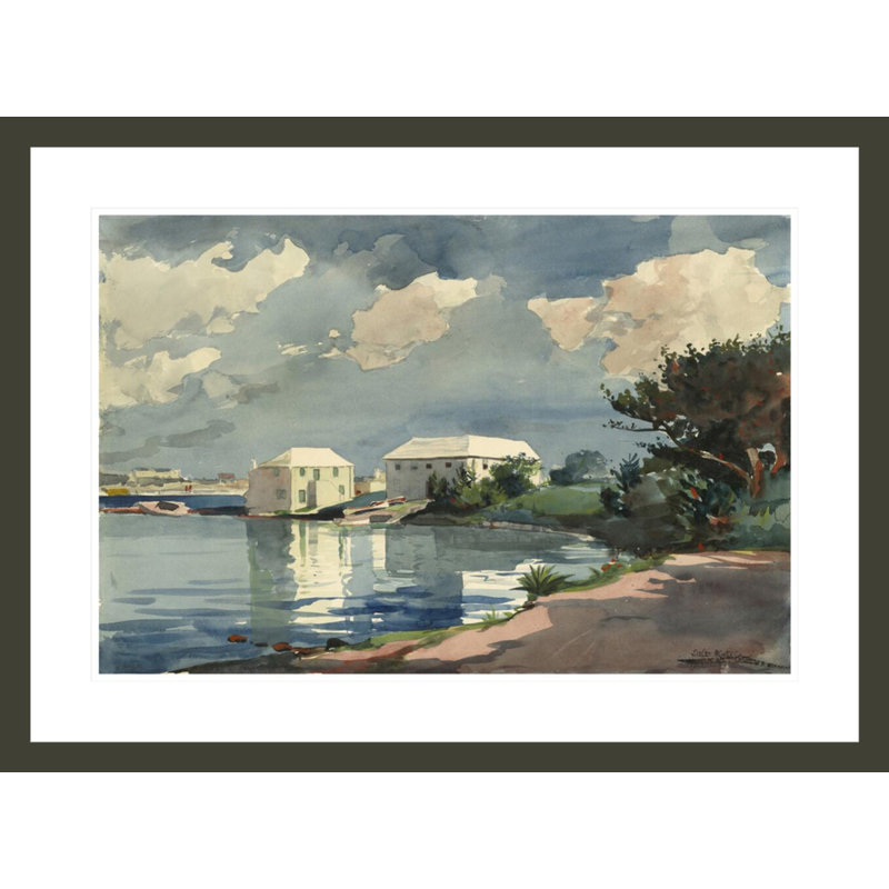 «Salt Kettle Bermuda» par Winslow Homer, impression giclée encadrée, H 21,73 po x l 29,5 po