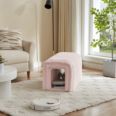 Cothren Corduroy Cat Bed with Arch Hollow Design