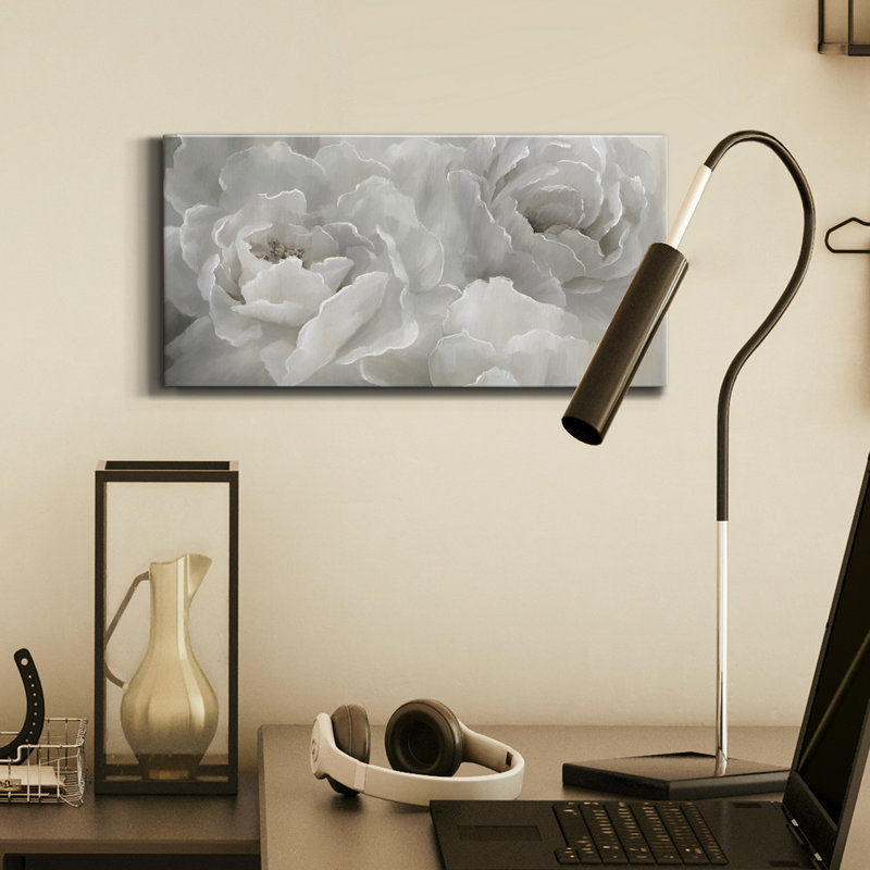 Doux pivoine - impression sur toile tendue, H 16 po x l 8 po x P 1 po