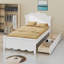 Platform Bed Featuring Headboard and Two Under-Bed Drawers, Space-Saving Design-65553160
