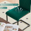 Modern Upholstered Velvet Armless Dining Chair-704867797-723248542