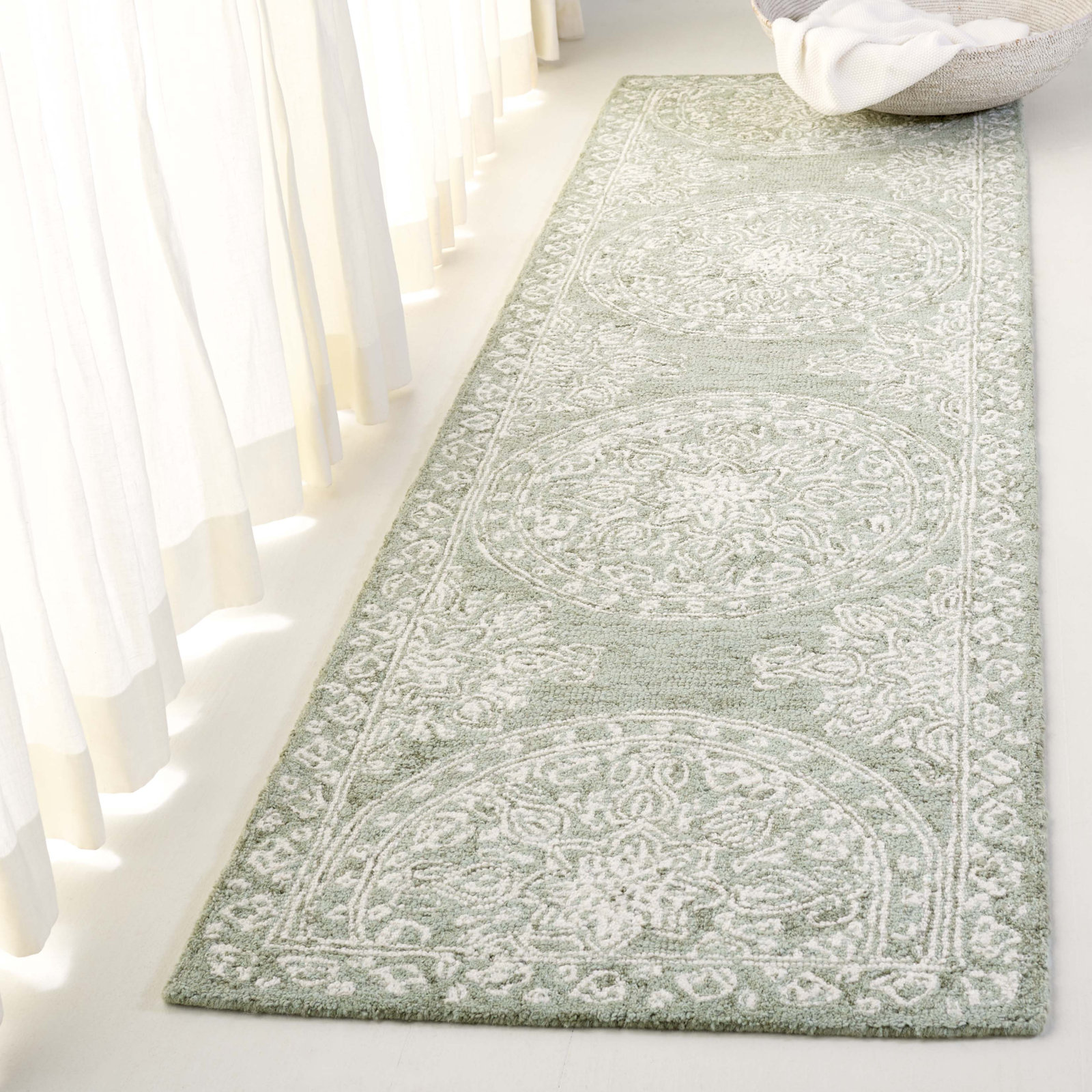 Lauren Lauren Ralph Lauren Hand Tufted Wool & Cotton Geometric Rug, Runner 2'3" x 8'