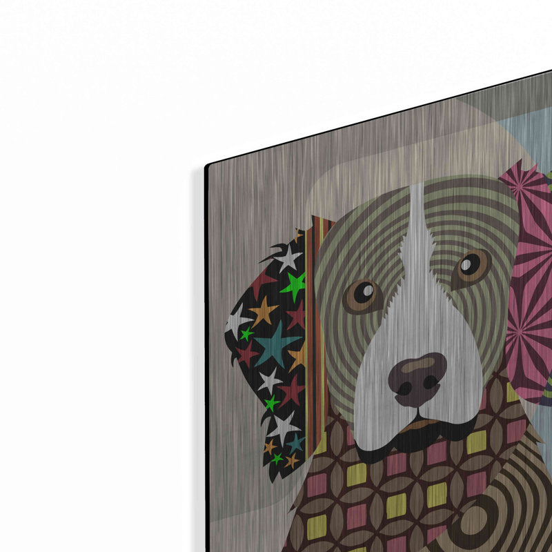 «Brittany Spaniel» par Lanre Adefioyue, H 16 po x l 12 po