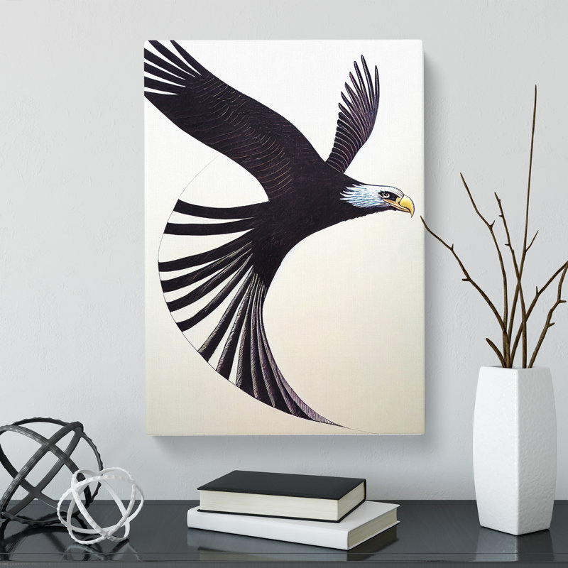 Ralston Flying Eagle - Print, 50cm H x 35cm W x 3cm D, No Matte, Wrapped Canvas