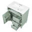 Armoire de meuble-lavabo autoportante de 30 pouces avec tiroir escamotable, 3 tiroirs et armoire de rangement, bois massif et panneau de fibres à densité moyenne, comptoir en céramique-133409467