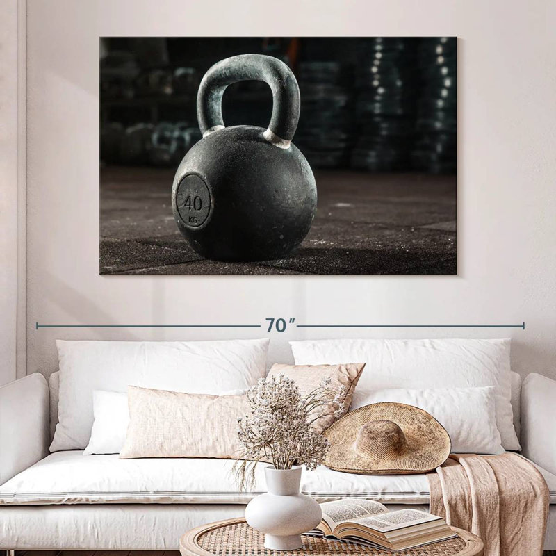 Sireci Heavy Gym Kettlebell, 34" H x 51" W
