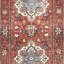 Hand Knotted Wool Area Rug in Red-275504897