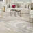 Abstract Machine Woven Area Rug in Cream/Grey-89957681