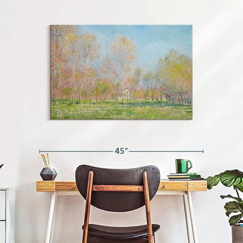 Harnek Spring in Giverny 1890, H 26 po x l 39 po